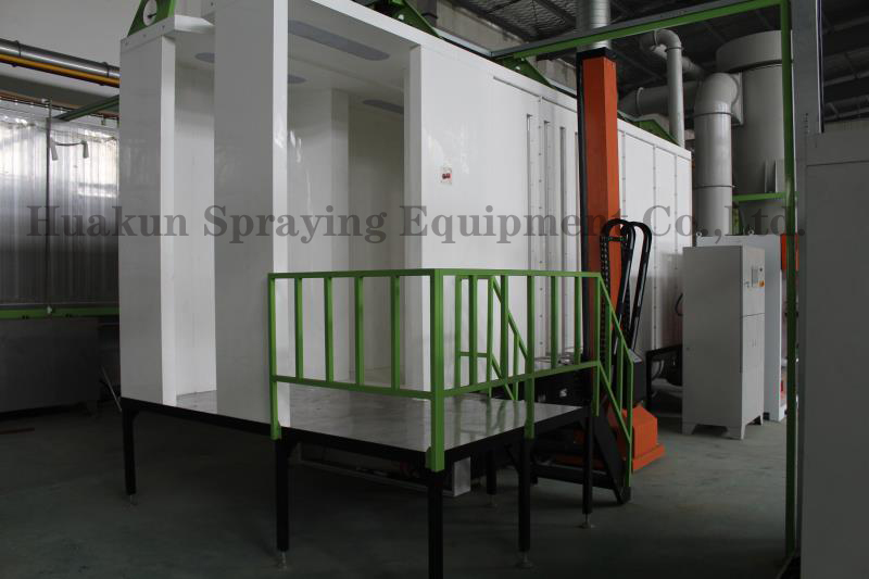 PVC powder spray booth