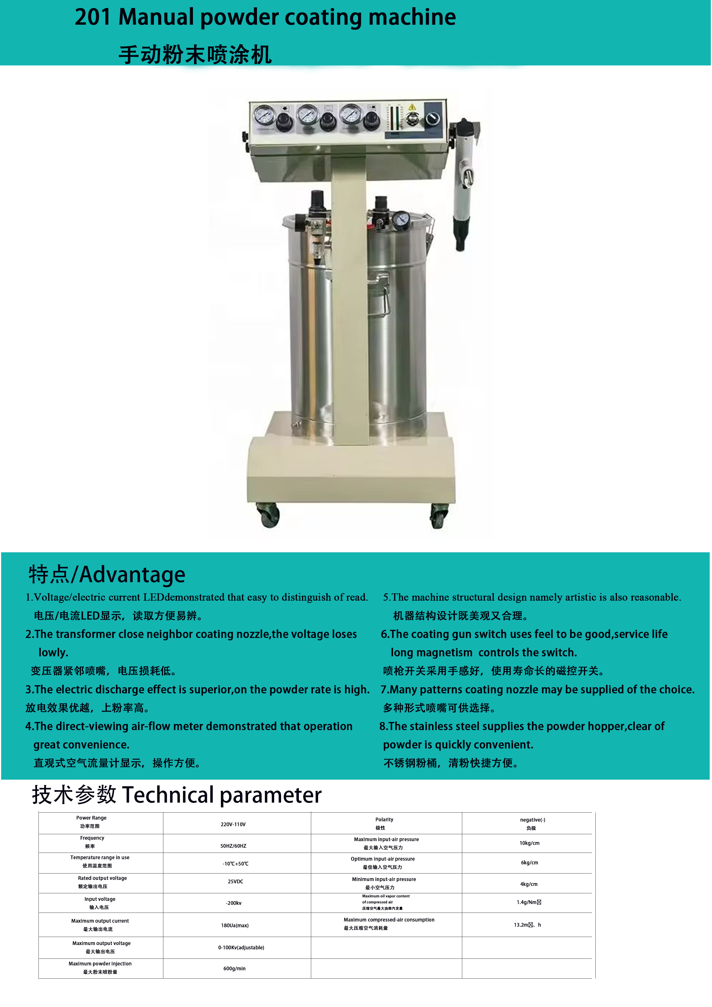 201-Powder coating machine